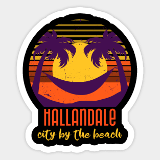 Hallandale City By The Beach Sticker